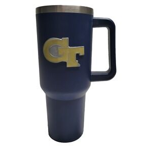 Georgia Tech Yellow Jackets 40oz Tumbler NWOT *NO LID* **FLAW**